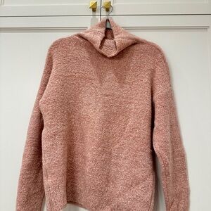 Cozy Pink Turtleneck Sweater